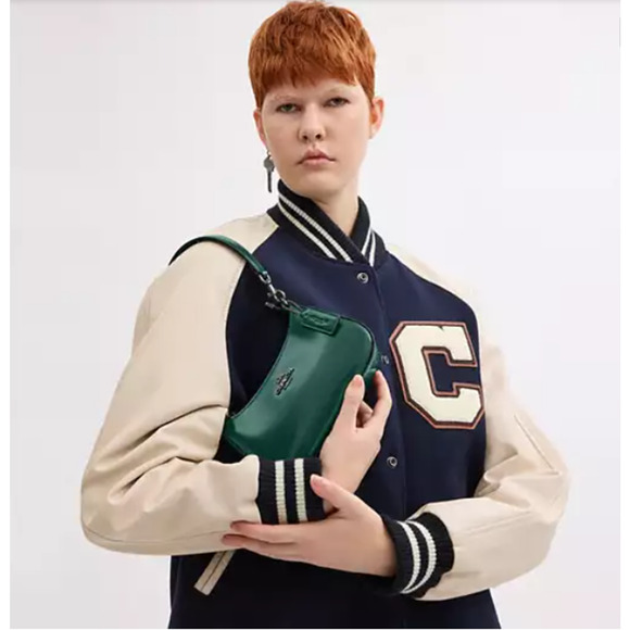 Coach Teri Mini Crossbody/Shoulder Bag In Leather/Emerald Green CW310 NWT - Picture 6 of 10